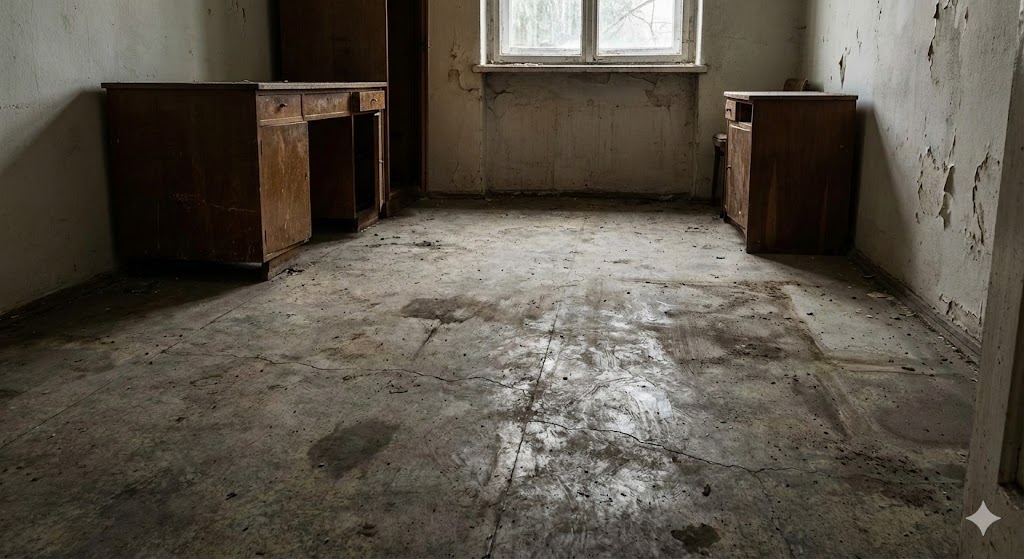 Before flooring project